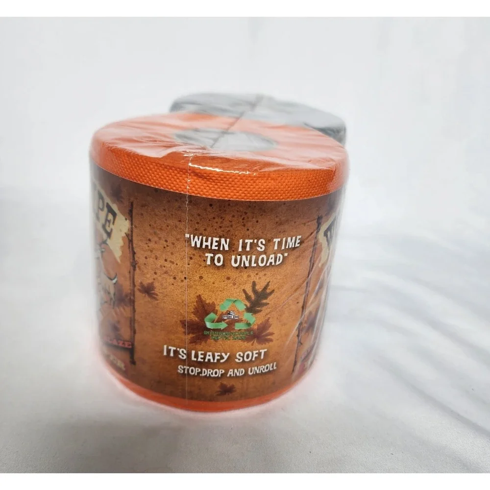 Buck Schitz Rivers Edge Camo & Hunters Orange 2 Pack Woods Wipe Toilet Paper New